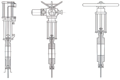 SCZ系列插板閥結構示意圖 SCZ系列插板閥結構示意圖