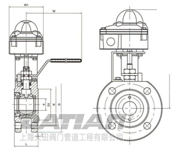 信號球閥外形結構圖