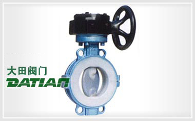 D371(半襯)、D371Fs(全襯)蝸輪對夾襯氟塑料蝶閥